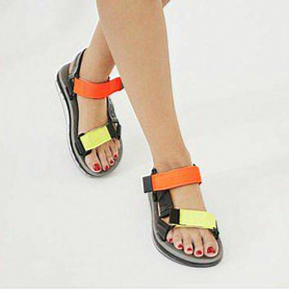Melissa Rider Papete Sandals Black Bright size 6